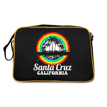 California Surfing Santa Cruz - Retro Bag - black/gold - Back