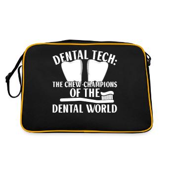 Drôle de technicien pour laboratoire dentaire - Sac Retro - noir/or - Dos