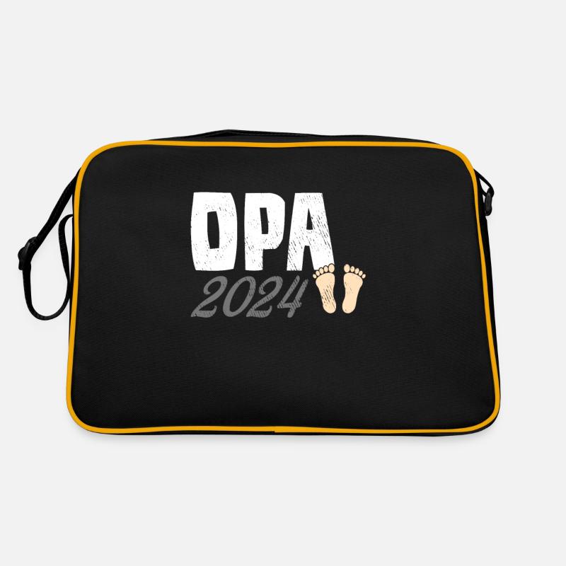 Opa 2024 - Retro Tasche - Schwarz/Gold