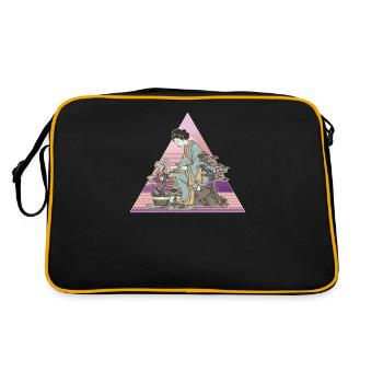 Bonsai Tree Bonsai Tree Flowerpot Japanese Geisha - Retro Bag - black/gold - Back