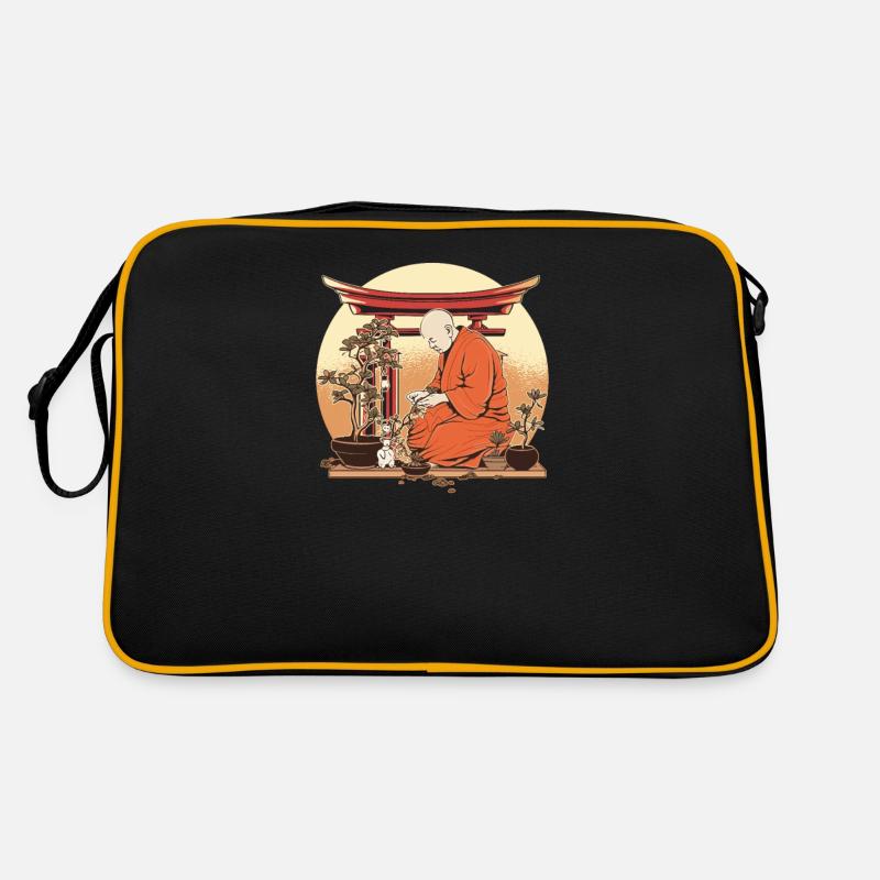 Bonsai Tree Plants Bonsai Tree Zen-monk Bonsai Retro Bag