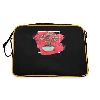Bonsaï Bonsaï Arbre Fleur Pot de fleurs Arts Japonais - Sac Retro - noir/or - Dos
