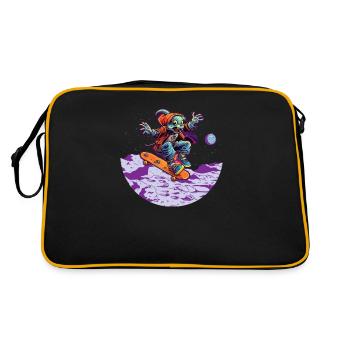 Skateboard Skater-Skating Skating-Astronaut - Sac Retro - noir/or - Dos
