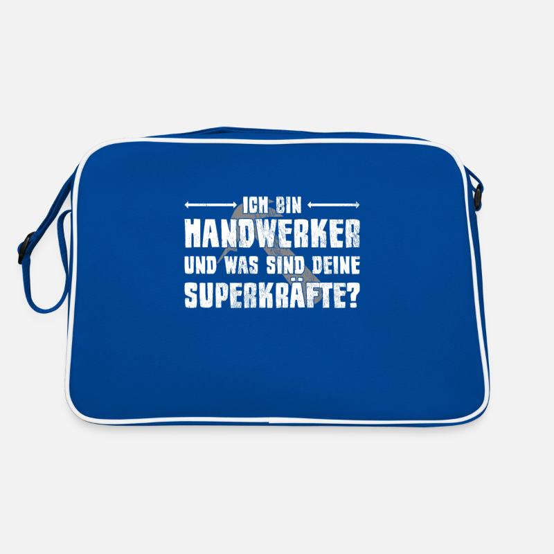 Handwerker Spruch Retro Tasche