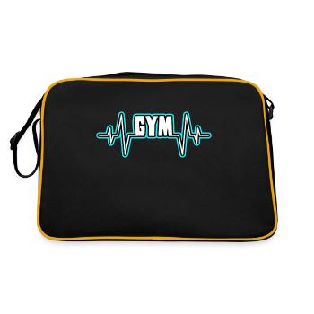 gymnase gymnase battement de cœur - Sac Retro - noir/or - Dos