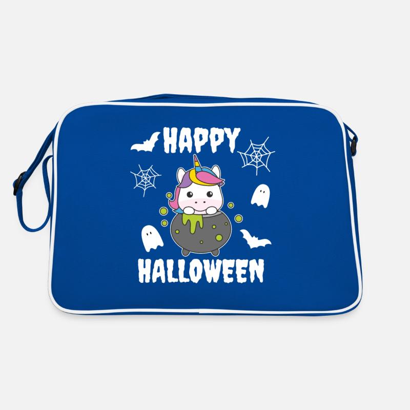 Licorne Joyeux Halloween Chat de sorcière Sac Retro