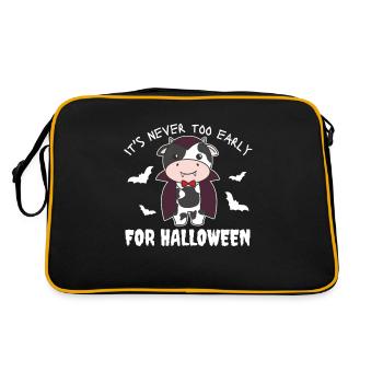 Vache il n’est jamais trop tôt pour Halloween vampire - Sac Retro - noir/or - Dos
