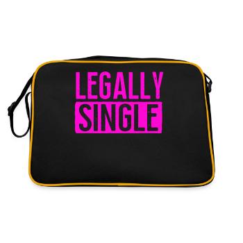 Happy Divorce Party Legally Single - Retro Bag - black/gold - Back