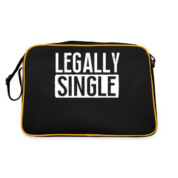 Happy Divorce Party Legally Single - Retro Bag - black/gold - Back