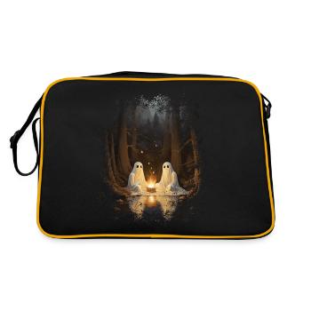 Vintage Ghost Campfire Camping Gothique Halloween - Sac Retro - noir/or - Dos