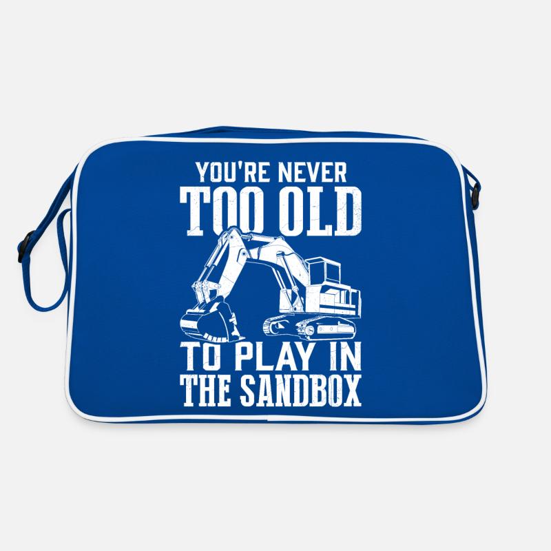 Funny excavator operator HEO Retro Bag