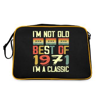 1971 I'm Not Old I'm Classic Vintage 1971 Birthday - Retro Bag - black/gold - Back