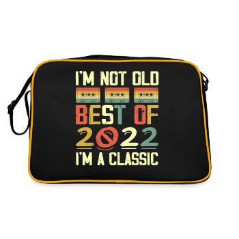 2022 I'm Not Old I'm Classic Vintage 2022 Geburtstag - Retro Tasche - Schwarz/Gold - Hinten