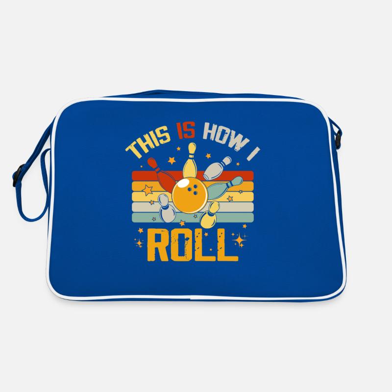 Bowling Retro Lustiger Bowler So rolle ich Retro Tasche