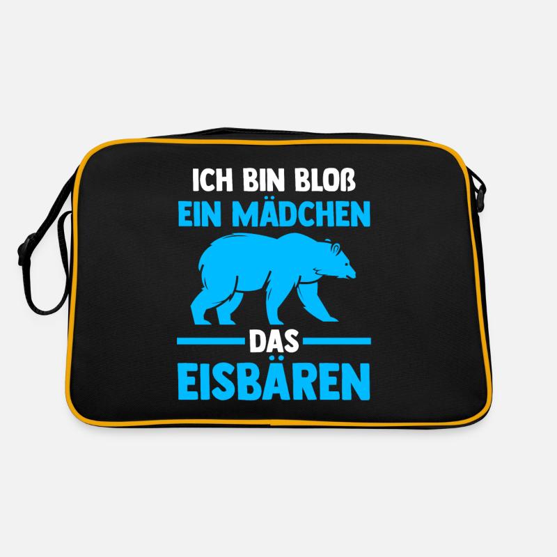 Eisbär Eisbären - Retro Tasche - Schwarz/Gold
