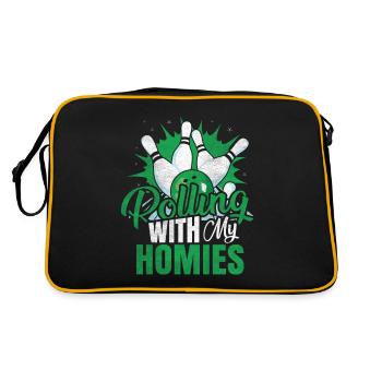 Rouler avec mon cadeau Homies Retro Bowling - Sac Retro - noir/or - Dos