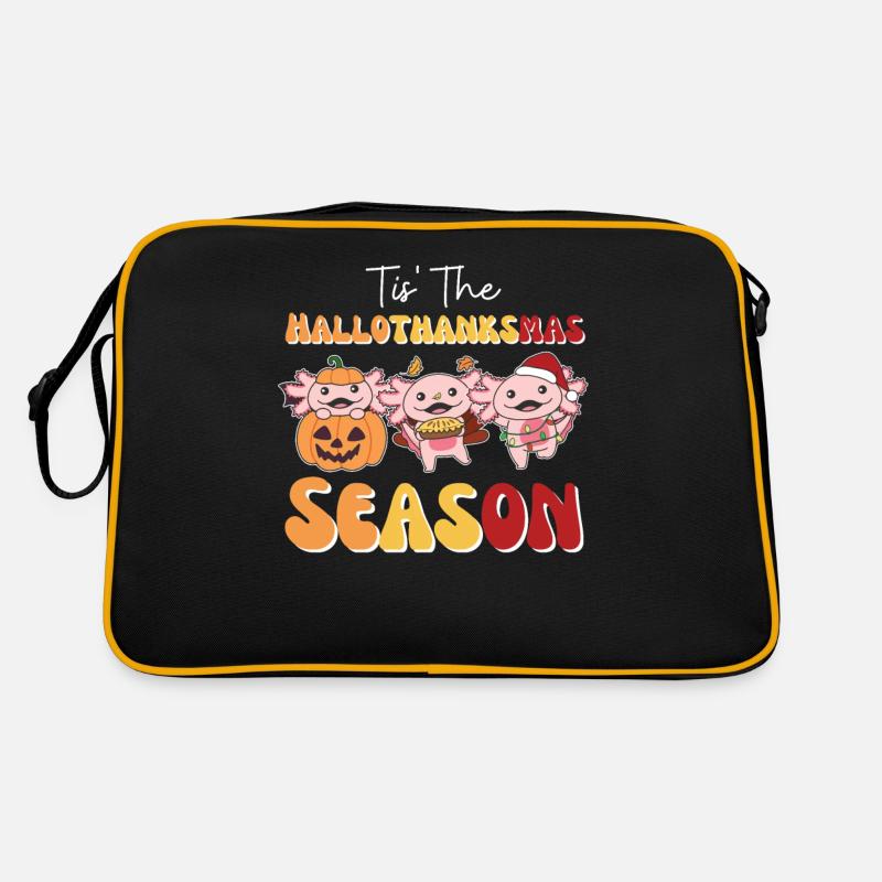 Tis' the Hallothanksmas Season Axolotl Retro Tasche