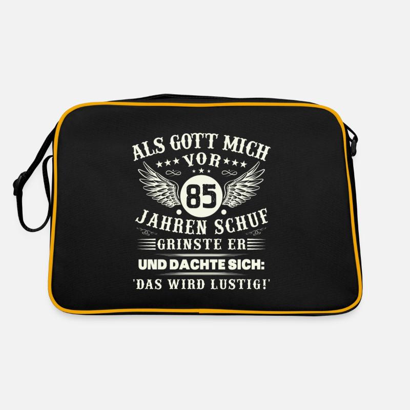 85. Geburtstag Als gott mich vor 85 jahren schuf Retro Tasche