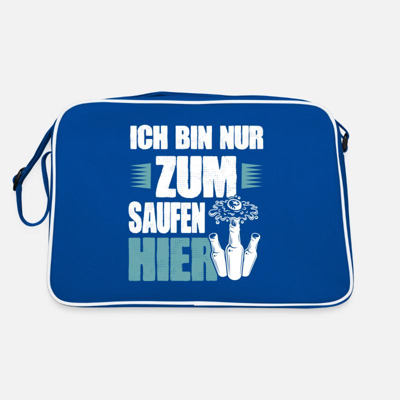 bier saufen Retro Tasche