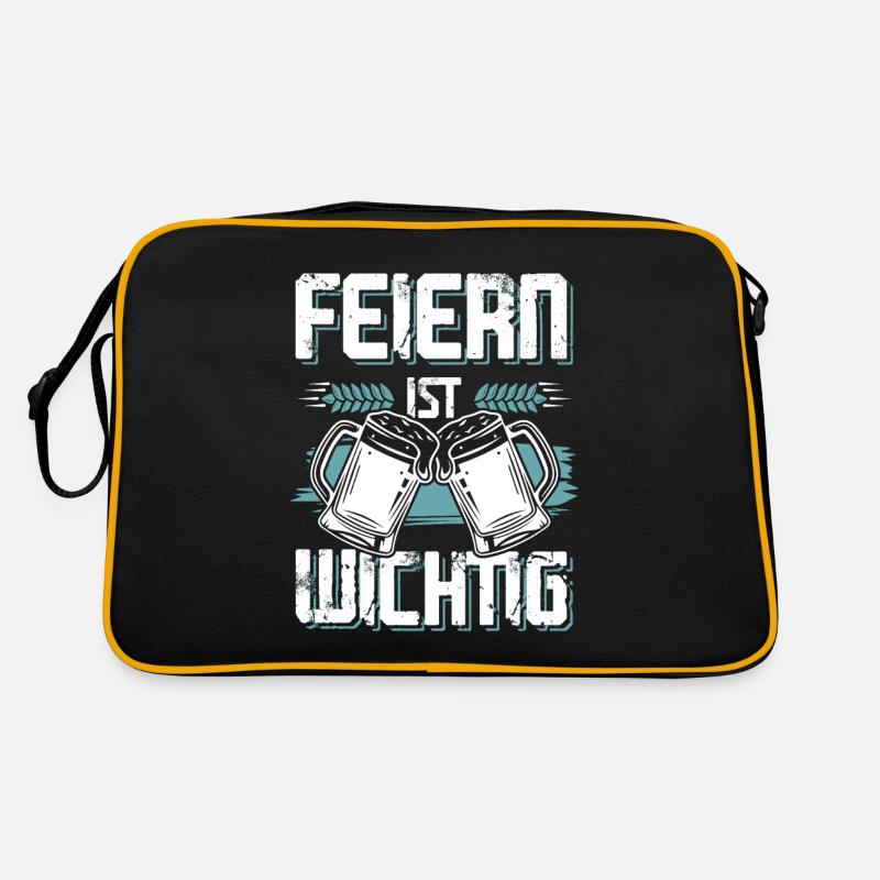 feiern bier Retro Tasche