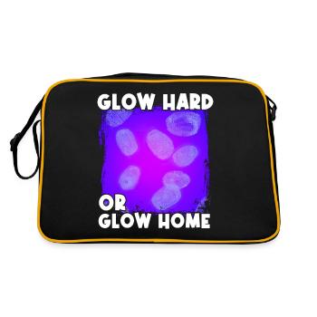 Lustig Forensischer Wissenschaftler Wissenschaft - Retro Tasche - Schwarz/Gold - Hinten