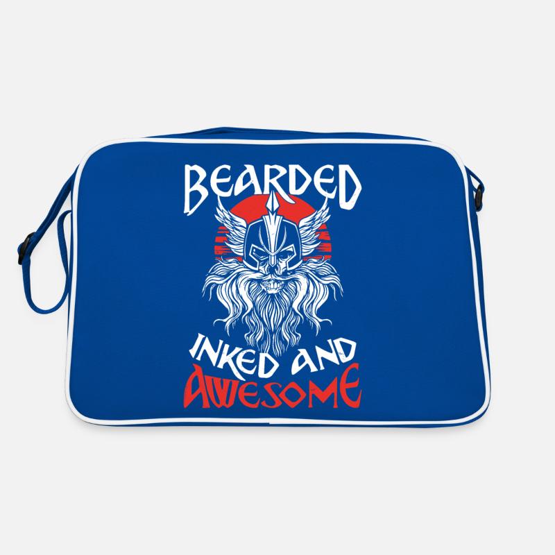Beard Lover Bearded Man Tattoo Retro Bag
