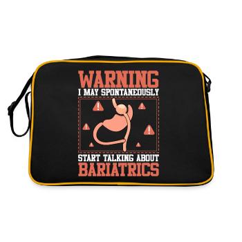 Funny Surgery Stomach - Retro Bag - black/gold - Back