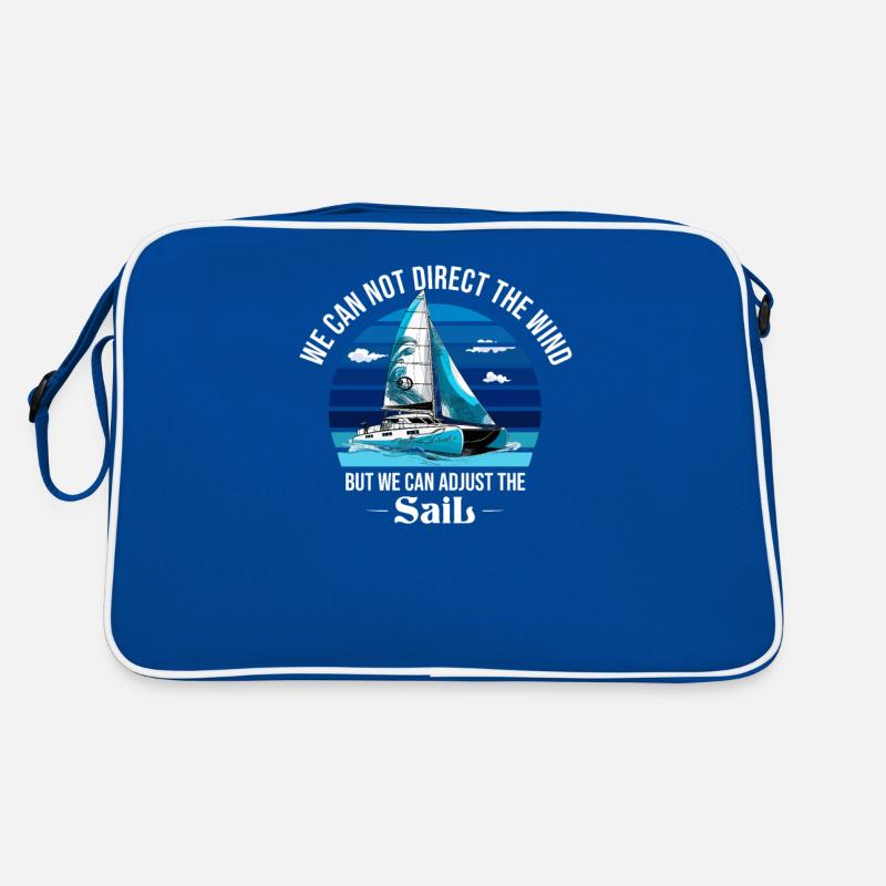Catamaran boat sailboat sailing sailor Retro Bag