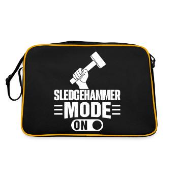 Fun day of house demolition - Retro Bag - black/gold - Back