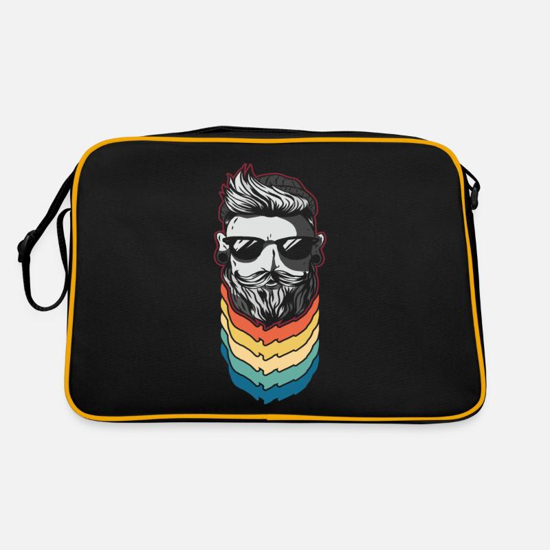 Beard Lover Bearded Man Retro Retro Tasche