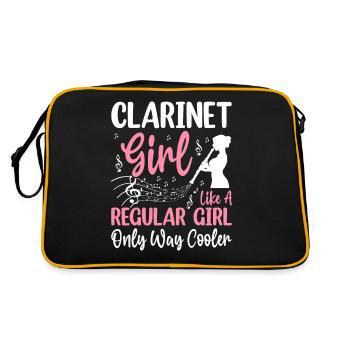 Drôle de clarinettiste - Sac Retro - noir/or - Dos
