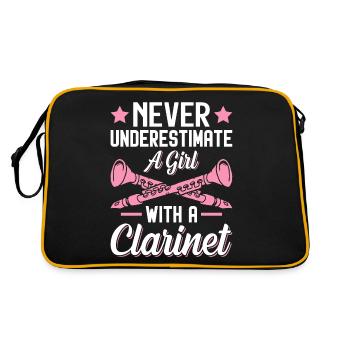 Drôle de clarinettiste - Sac Retro - noir/or - Dos