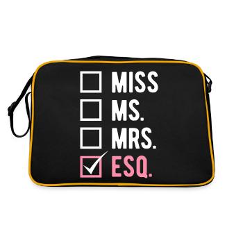 Étudiants en droit - Sac Retro - noir/or - Dos