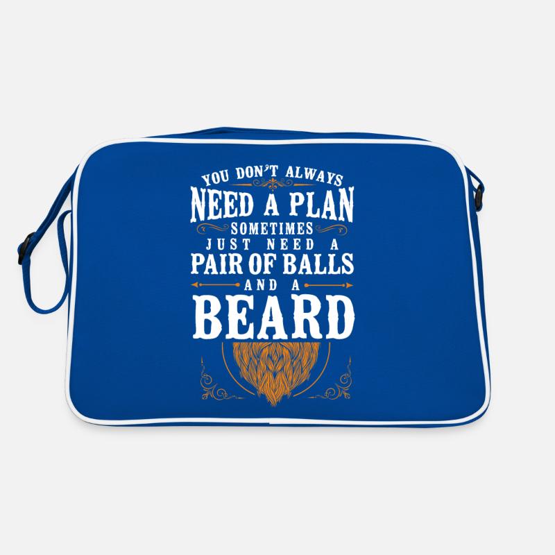 Beard Lover Bearded Man Ginger Retro Tasche