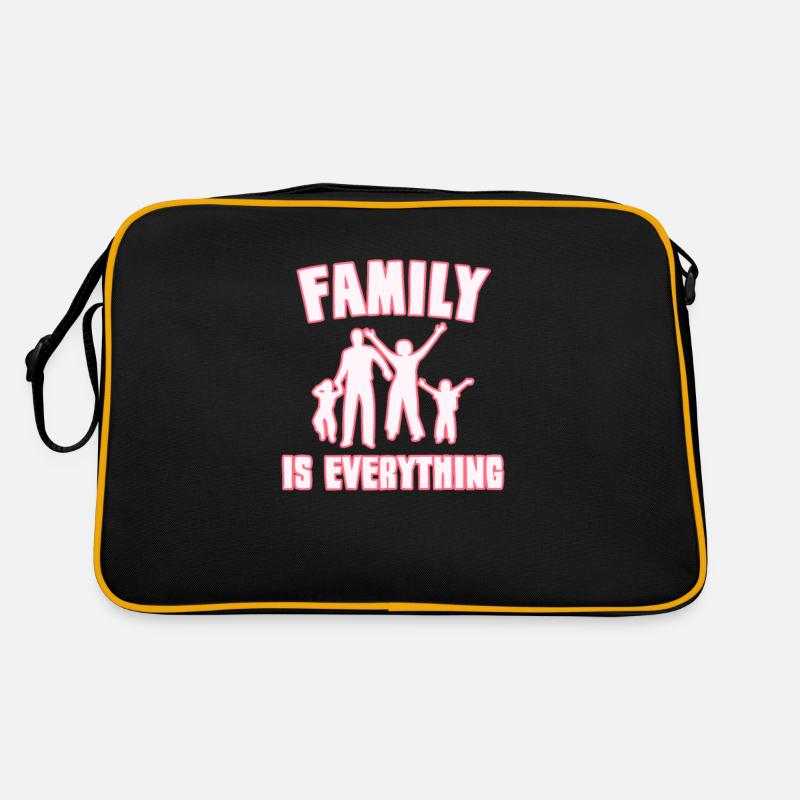 Familie Spruch Retro Tasche