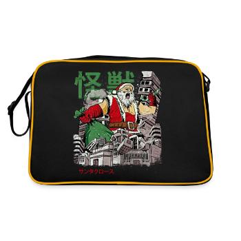 Kaiju Père Noël Monstre d’anime japonais Weihn - Sac Retro - noir/or - Dos