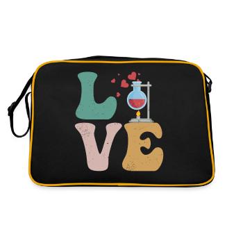 Chimie Chimiste Science AMOUR - Sac Retro - noir/or - Dos
