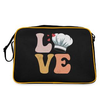 Chef Cooking LOVE - Sac Retro - noir/or - Dos
