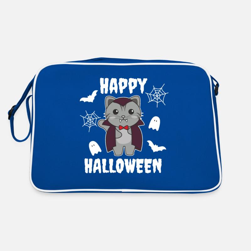 Chat Joyeux Halloween Mignon Costume de Vampire Sac Retro