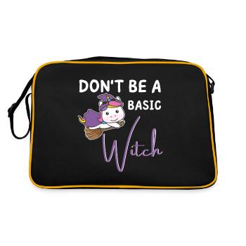 Les sorcières d’Halloween licornes ne sont pas une sorcière de base - Sac Retro - noir/or - Dos