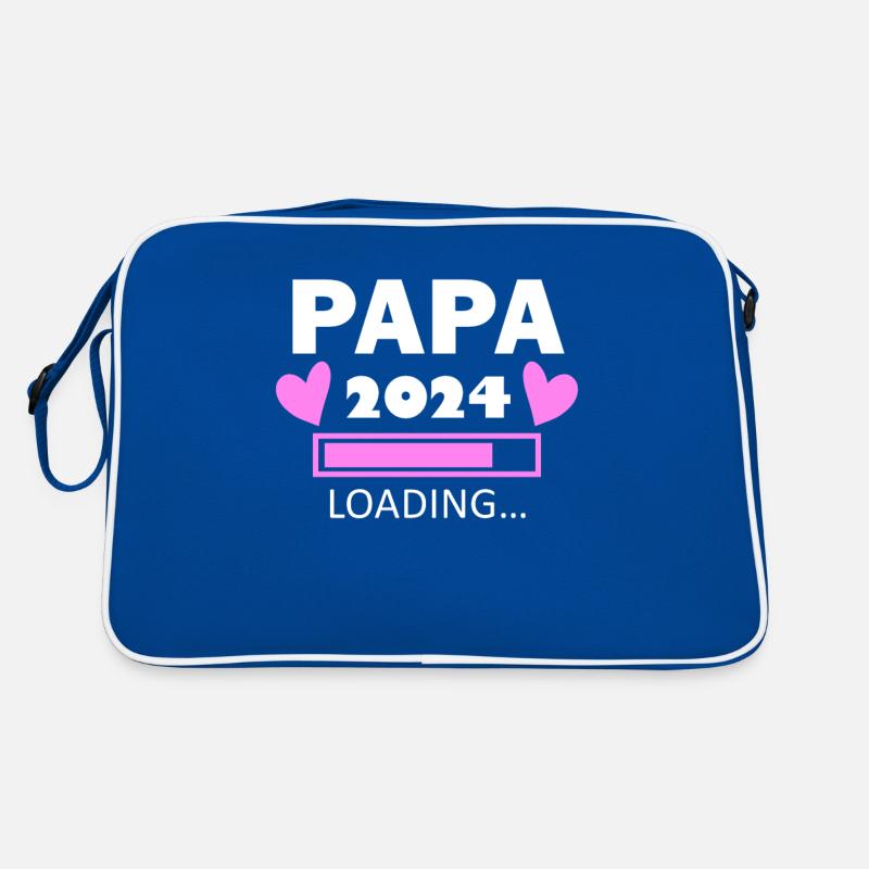 Papa 2024 - Papa werden - Papa loading 2024 Retro Tasche