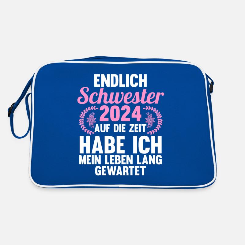 Werdende Schwester 2024 Retro Tasche