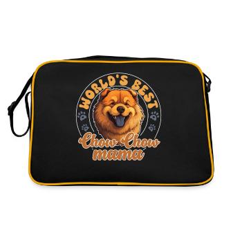 Chow Chow Groovy Chow Chow mama - Retro Bag - black/gold - Back