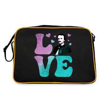 Edgar Allan Poe Littérature anglaise AMOUR - Sac Retro - noir/or - Dos