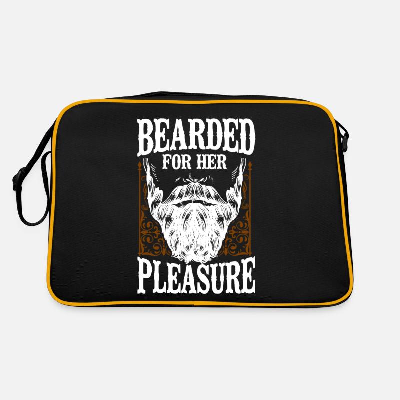 Beard Lover Bearded Man Bearded Retro Bag