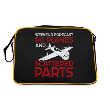 Weekend Forecast - RC Planes and Scattered Parts - Retro Bag - black/gold - Back