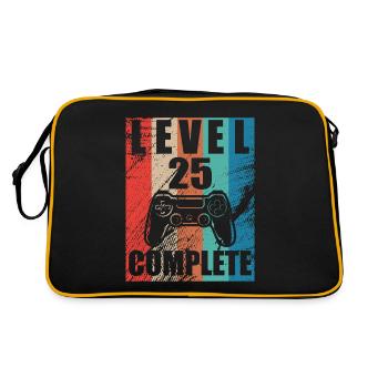 Level 25 complete - Retro Bag - black/gold - Back