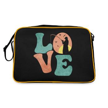 Pêche en haute mer Pêcheuse Pêcheuse AMOUR - Sac Retro - noir/or - Dos