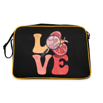 Dialysis Technician Dialysis Technician LOVE - Retro Bag - black/gold - Back