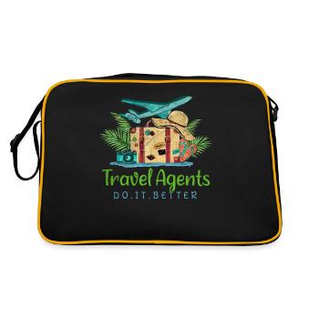 Les agents de voyages le font mieux Agence de voyages - Sac Retro - noir/or - Dos